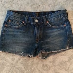 Women's Seven for Mankind Cut-off Jean Short Sz:S